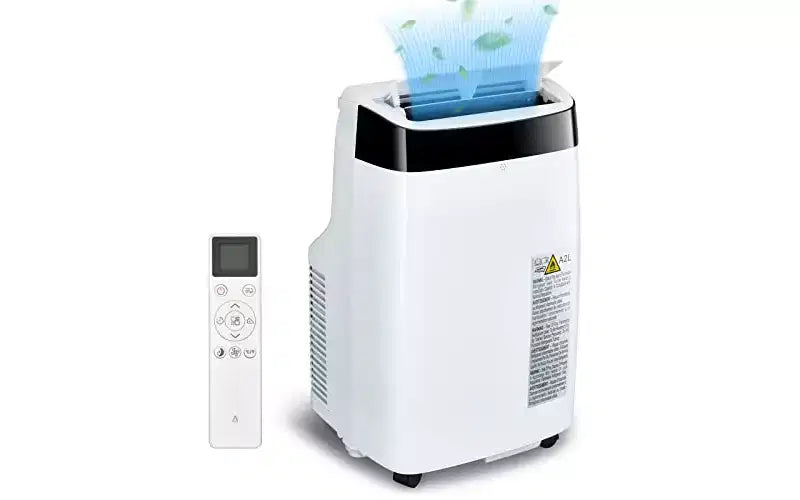 Condizionatore Portatile GustoWave da 10.000 BTU - 3-in-1 con Telecomando, Deumidificatore e Ventilatore, Rinfresca Fino a 42 m², Silenzioso, Timer 24H