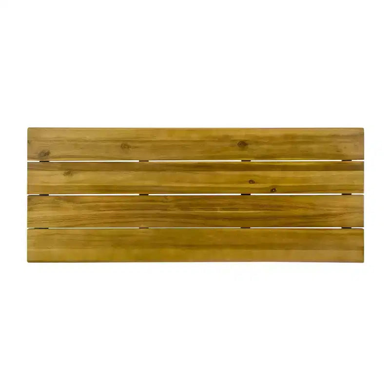 Christopher Knight Home Ensemble de bar 3 pièces industriel extérieur en bois d'acacia avec pieds épingles, Teak