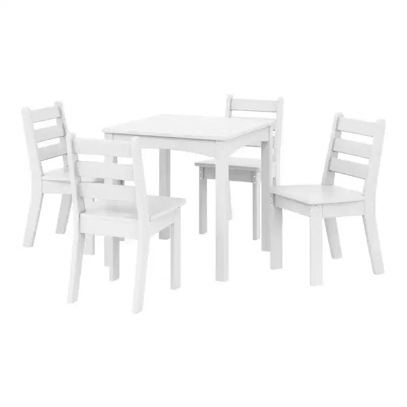 WestinTrends Casetta sull'albero Set Tavolo e Sedie per Bambini in HDPE, 5 Pezzi