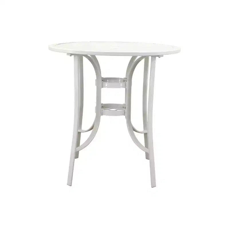 Set da pranzo Courtyard Casual Santa Fe 3 pezzi, altezza balcone, tavolo rotondo da 36 pollici, include un tavolo da balcone da 36 pollici e due sgabelli da balcone girevoli