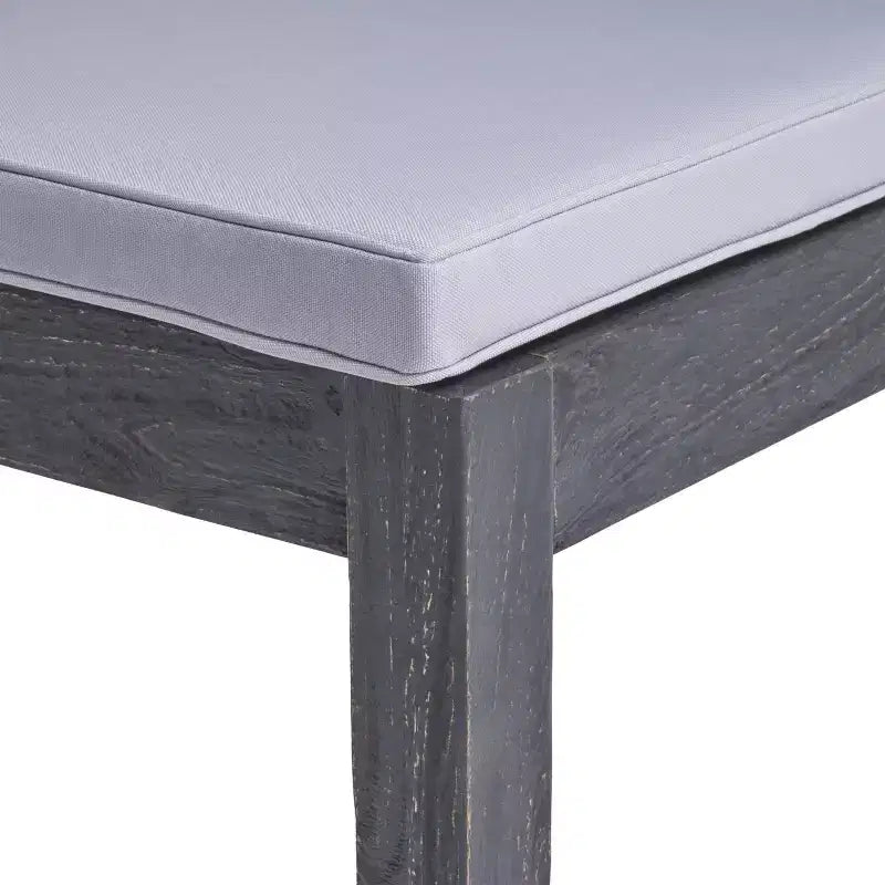 Christopher Knight Home Rani Ensemble de salle à manger moderne 9 pièces en acacia avec table à lattes extensible et coussins