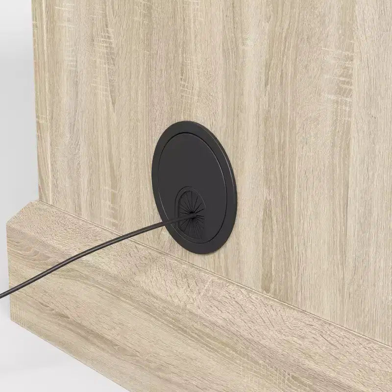 Meuble TV console de jeu Famapy avec élévateur caché, peut accueillir jusqu'à 50 écrans, rangement intégré, deux trous pour câbles, gain de place pour le jeu à domicile et le salon