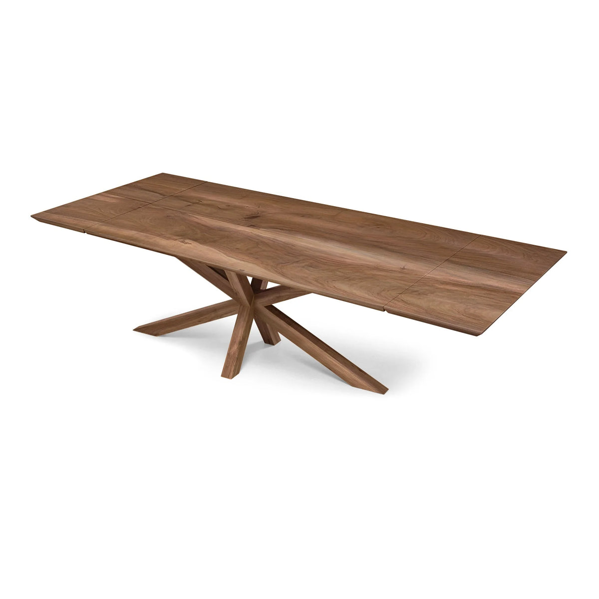 Table à manger en noyer avec pied araignée - Fabriquée à la main en bois massif - cette magnifique table en noyer avec pied araignée est une pièce maîtresse