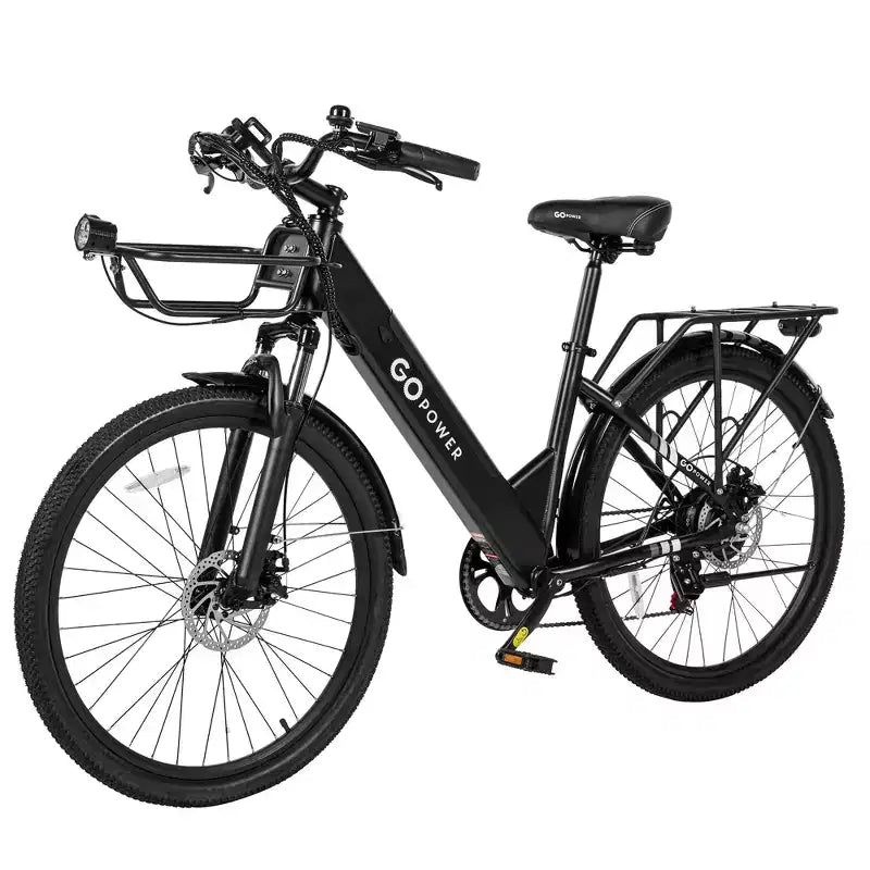 GoPowerBike GoVelo Bici Elettrica per Adulti, Motore da 500W, Batteria Rimovibile, Pneumatici da 26", Velocità Massima 32 km/h, Autonomia Oltre 80 km