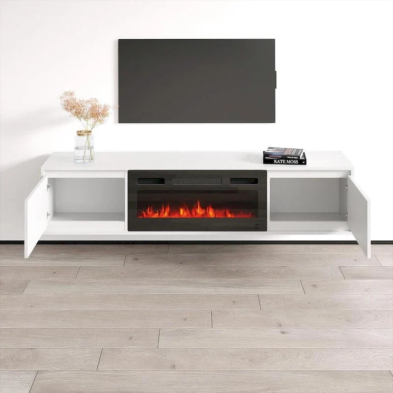 Porta TV con camino Maze BL-EF