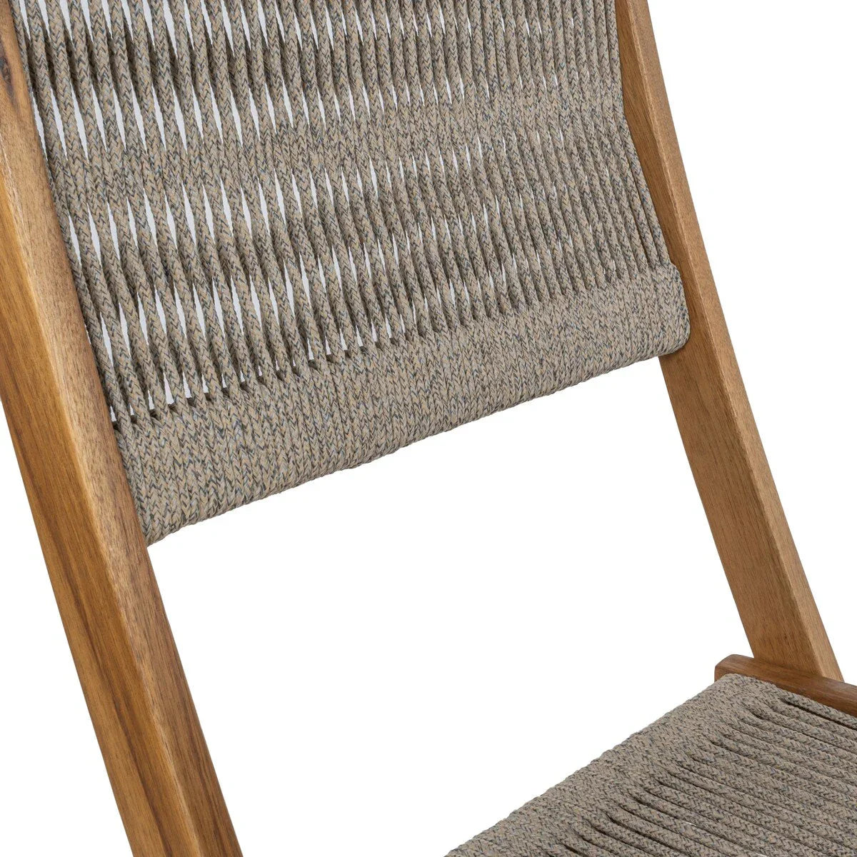 Set da bistrò pieghevole da esterno a 3 pezzi in legno di acacia Cadiz Modern Coastal, di JONATHAN Y