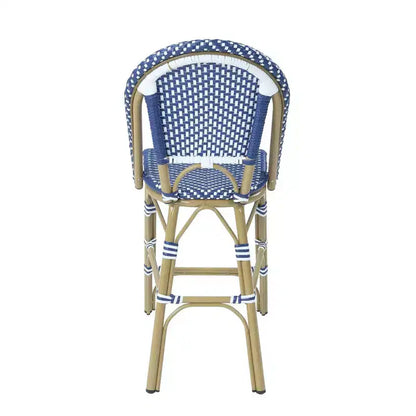 Ensemble de salle à manger d'extérieur à hauteur de comptoir 5 pièces Franco - miBasics : Tabourets de bar et table d'extérieur en aluminium, résistants à l'eau