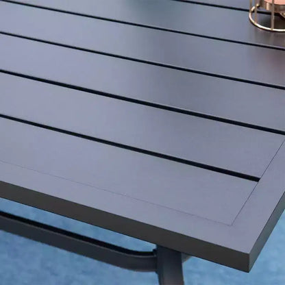 Set da pranzo da esterni 7 pezzi con tavolo da 94 cm e poltrone girevoli - Captiva Designs