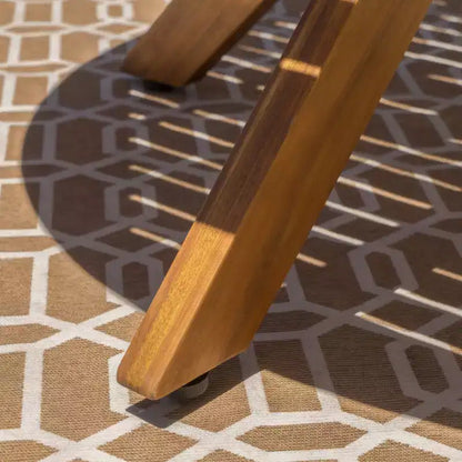 Stamford Set da Pranzo Rotondo da 5 Pezzi in Legno di Acacia Teak: Resistente agli Agenti Atmosferici, 4 Sedie - Christopher Knight Home