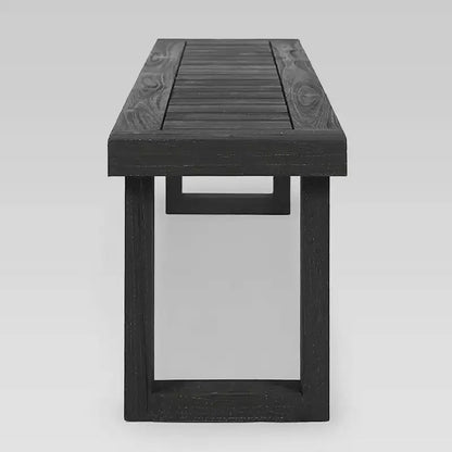 Ensemble de salle à manger 6 pièces en bois d'acacia Nestor - Gris foncé/Gris clair - Christopher Knight Home