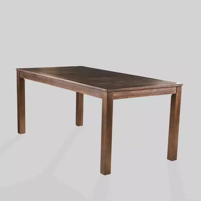 Set da pranzo da esterno Geelong 7 pezzi in legno di acacia e vimini - Marrone - Christopher Knight Home: include cuscini, ferramenta in acciaio zincato