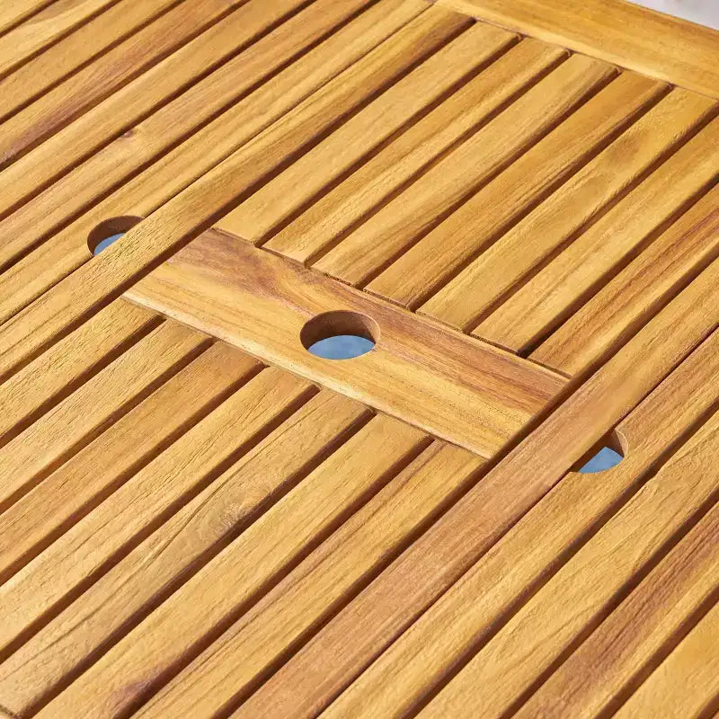 Set da pranzo espandibile 7 pezzi Hayes in legno e vimini: Struttura in acacia, rattan PE - Christopher Knight Home