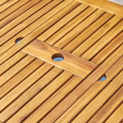 Set da pranzo espandibile 7 pezzi Hayes in legno e vimini: Struttura in acacia, rattan PE - Christopher Knight Home