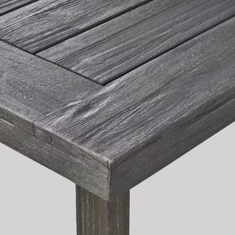 Set da pranzo Mayhill 7 pezzi in legno di acacia e vimini: resistente alle intemperie, 6 sedie a braccioli - Christopher Knight Home