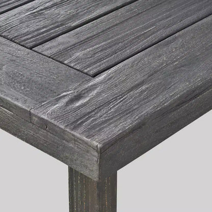Set da pranzo Mayhill 7 pezzi in legno di acacia e vimini: resistente alle intemperie, 6 sedie a braccioli - Christopher Knight Home