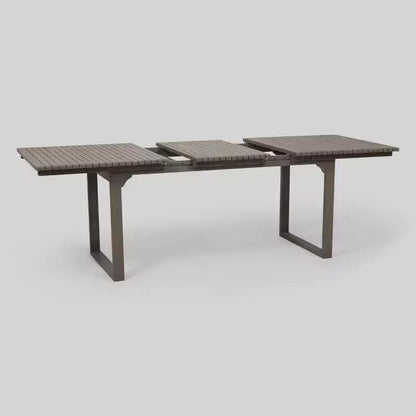 Ensemble de salle à manger extensible 9 pièces en bois d'acacia gris Belasera - Christopher Knight Home