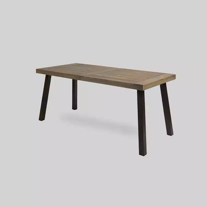 Set da Pranzo Della-Hermosa 7 Pezzi in Legno di Acacia - Grigio - Christopher Knight Home