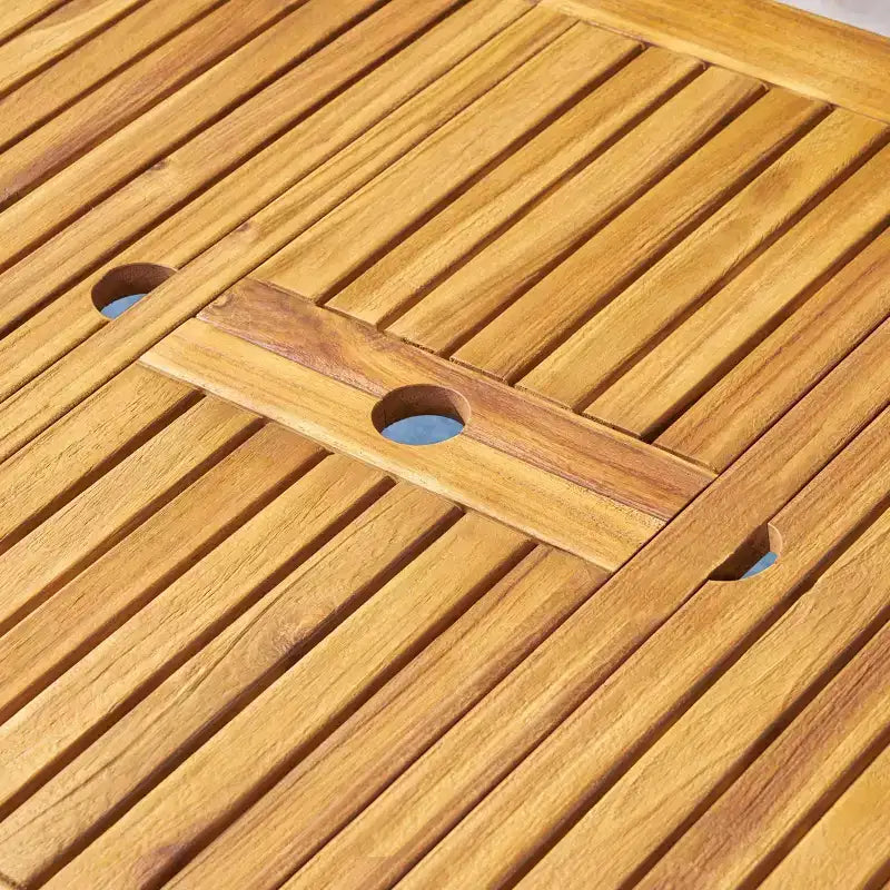 Davenport Set da pranzo espandibile 9 pezzi in legno e vimini: Struttura in acacia, Rattan PE - Christopher Knight Home