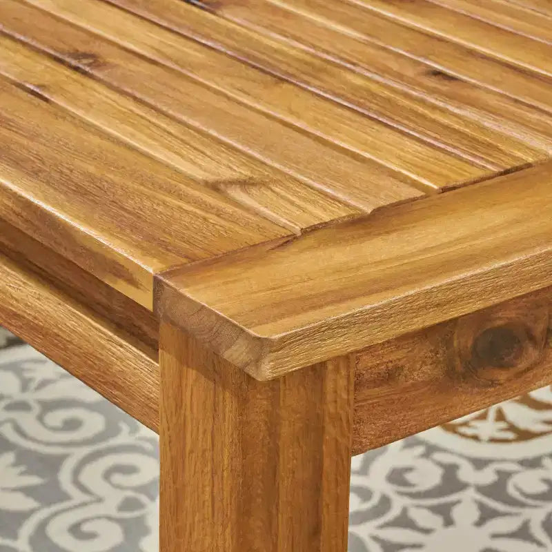 Davenport Set da pranzo espandibile 9 pezzi in legno e vimini: Struttura in acacia, Rattan PE - Christopher Knight Home