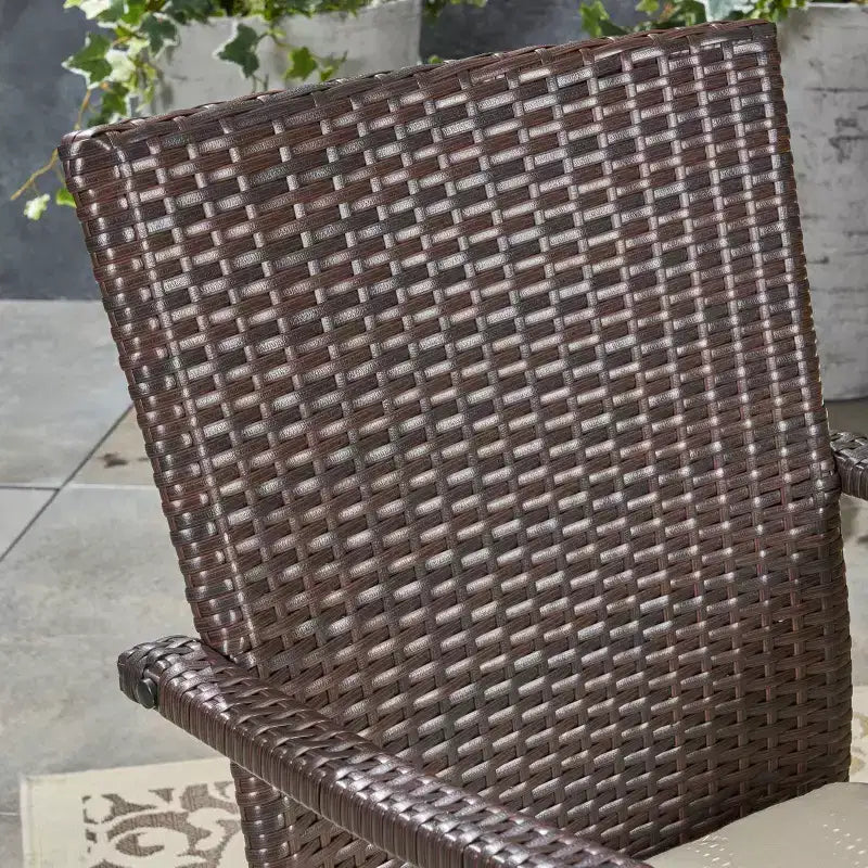 Davenport Set da pranzo espandibile 9 pezzi in legno e vimini: Struttura in acacia, Rattan PE - Christopher Knight Home