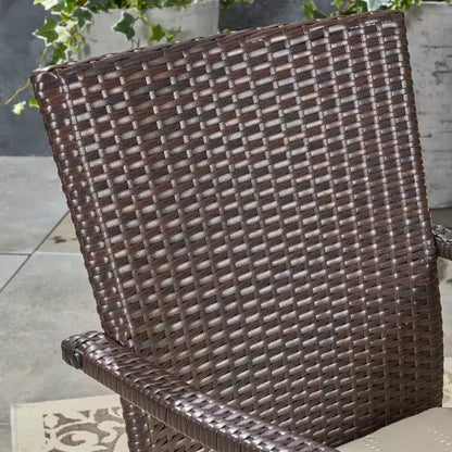 Davenport Set da pranzo espandibile 9 pezzi in legno e vimini: Struttura in acacia, Rattan PE - Christopher Knight Home