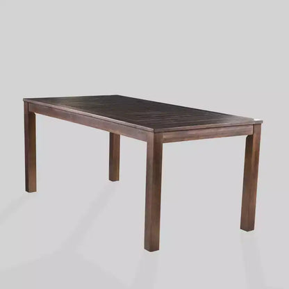 Ensemble de salle à manger de patio Lincoln 7 pièces en bois d'acacia et osier – Marron foncé – Christopher Knight Home : Résistant aux intempéries, 6 places