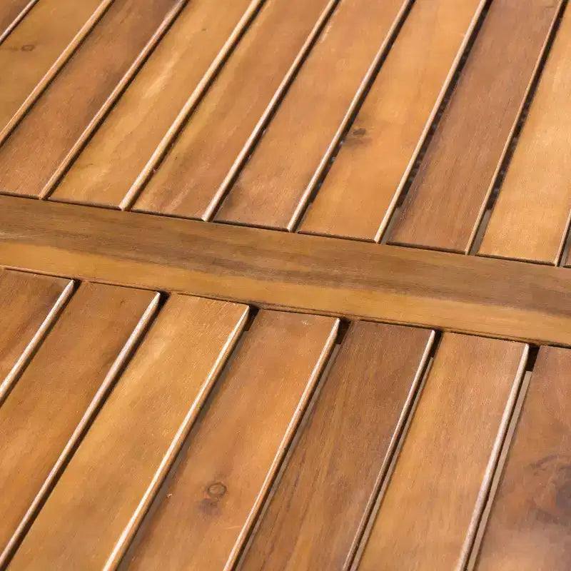 Set da pranzo da esterno Stamford 5 pezzi in legno di acacia e vimini - Marrone - Christopher Knight Home: Resistente alle intemperie, tavolo circolare