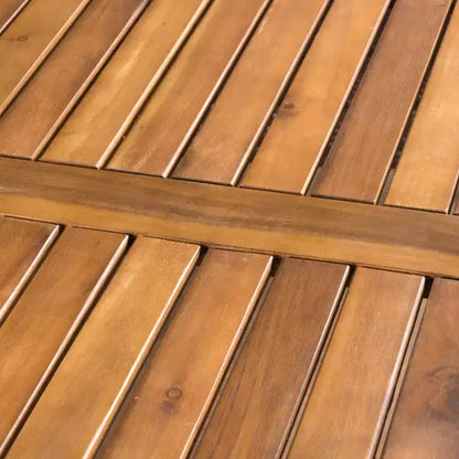 Set da pranzo da esterno Stamford 5 pezzi in legno di acacia e vimini - Marrone - Christopher Knight Home: Resistente alle intemperie, tavolo circolare