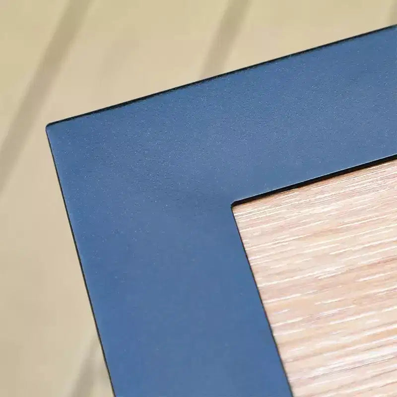 Tavolo da patio da 37" con piano in legno da 5 pezzi con 4 sedie girevoli a dondolo - Captiva Designs