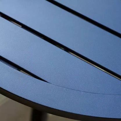 Ensemble de salle à manger de patio 3 pièces avec petite table ronde et chaises rembourrées à dossier bas pivotantes à 360° - Captiva Designs : Résistant aux intempéries, cadre en acier