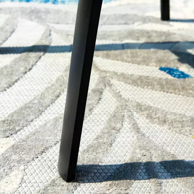 Ensemble de salle à manger de patio 3 pièces avec petite table ronde et chaises pliantes légères - Captiva Designs : Bistro extérieur, compatible balcon