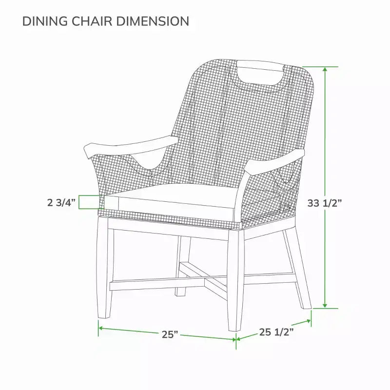 Ensemble de salle à manger d'extérieur 7 pièces en teck Sonoma Lane Quinlan avec coussin de siège - Résistant aux intempéries