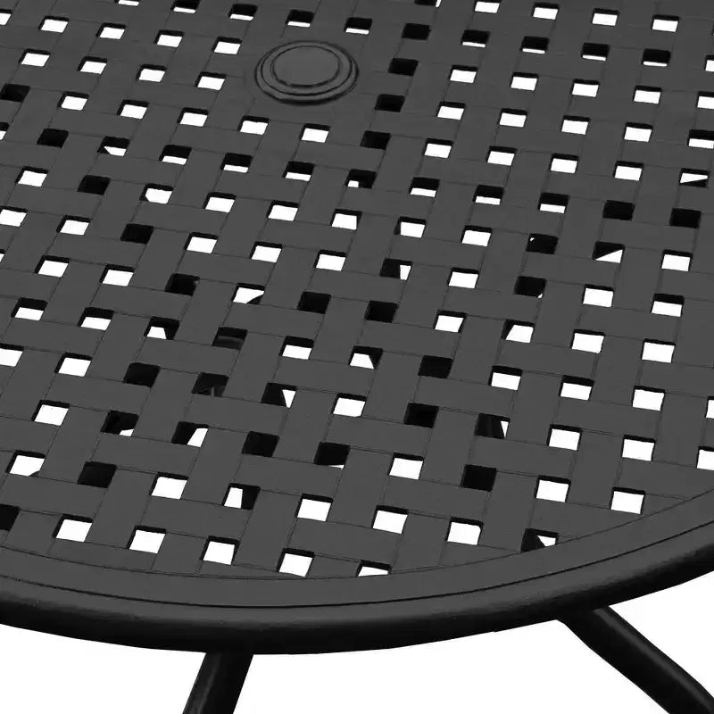 Set da pranzo da esterno 5 pezzi: tavolo e sedie in alluminio resistenti ai raggi UV - Oakland Living