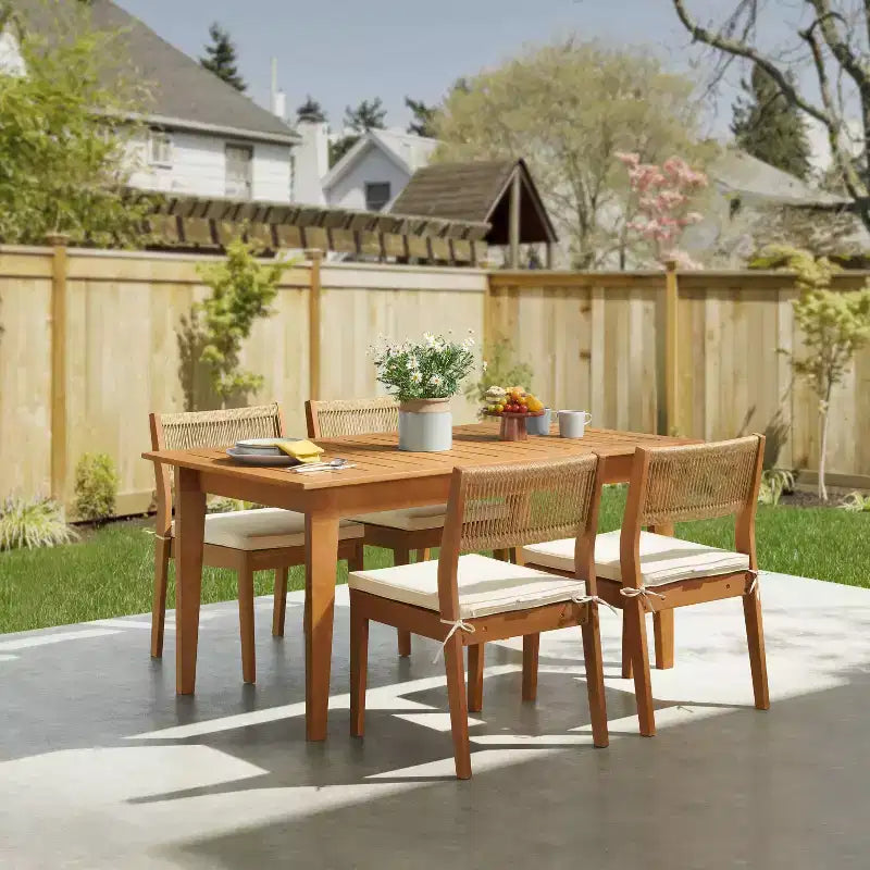 Ensemble de salle à manger d'extérieur 5 pièces Alaterre Furniture Barton