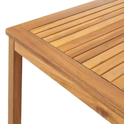 Ensemble de salle à manger d'extérieur 8 pièces Alaterre Furniture, table Okemo avec parasol inclinable automatique 3 m bleu