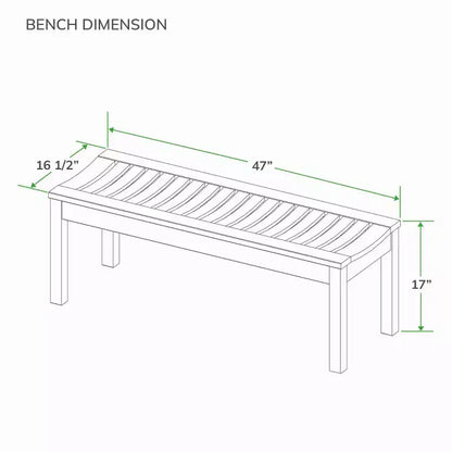 Sonoma Lane Ensemble repas de jardin 4 pièces Eola en teck marron - Résistant aux intempéries