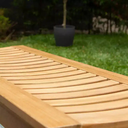 Sonoma Lane Ensemble repas de jardin 4 pièces Eola en teck marron - Résistant aux intempéries