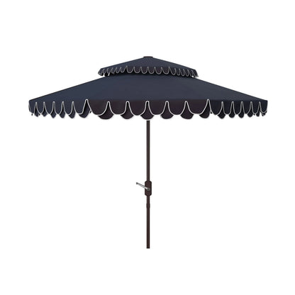 Parasol déporté double toit 274 cm avec cantonnière Kjerstin SAFAVIEH Outdoor