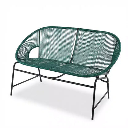 Christopher Knight Home Paoa Set Salotto da Esterno in 3 Pezzi Intrecciato con Struttura in Ferro (Tavolo Non Incluso)