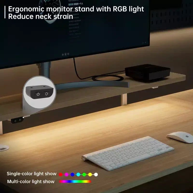 Scrivania angolare EUREKA ERGONOMIC 60x23 regolabile in altezza con set di accessori