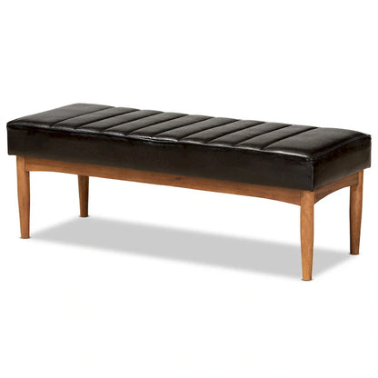 Set di 5 mobili per angolo pranzo Daymond Mid-Century con imbottitura e noce