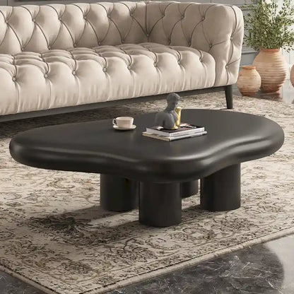 48.5 Tavolino da caffè moderno a forma di nuvola con 4 gambe