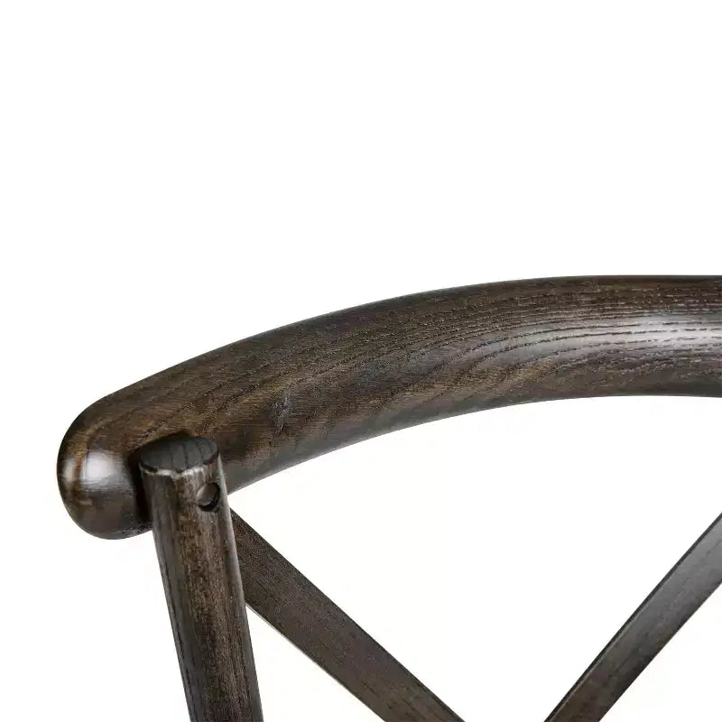 Chaise empilable en bois à dossier croisé Flash Furniture série HERCULES avec coussin