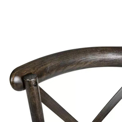 Chaise empilable en bois à dossier croisé Flash Furniture série HERCULES avec coussin