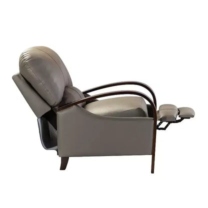 Lot de 2 fauteuils relax manuels en cuir véritable, inclinaison 159°