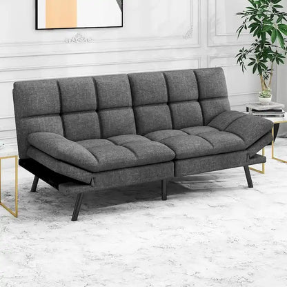 Divano Futon Letto in Memory Foam con Schienale Diviso Regolabile per Spazi Piccoli