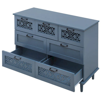 Commode 7 tiroirs Meuble américain Convient pour la chambre à coucher - S/O