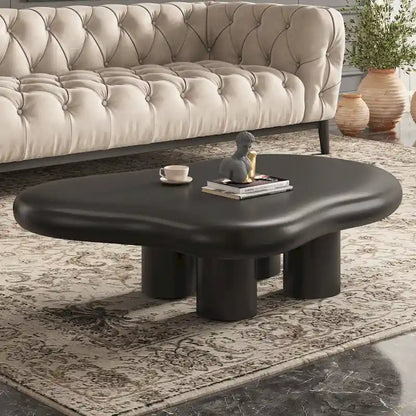 48.5 Tavolino da caffè moderno a forma di nuvola con 4 gambe