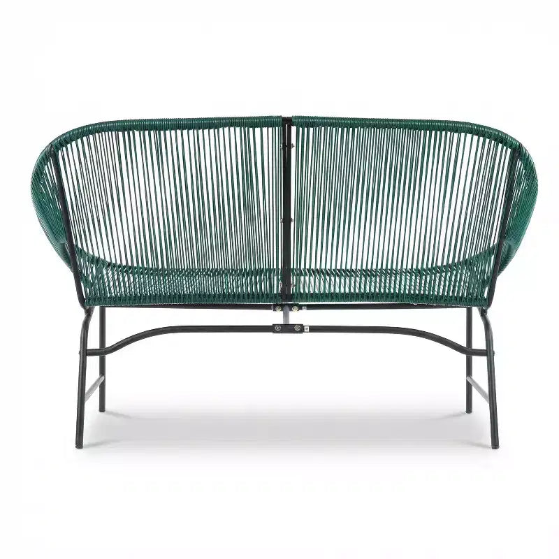 Christopher Knight Home Paoa Set Salotto da Esterno in 3 Pezzi Intrecciato con Struttura in Ferro (Tavolo Non Incluso)