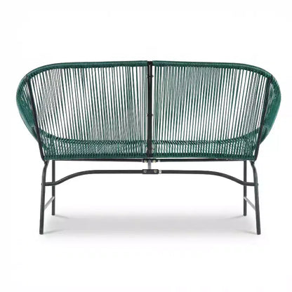 Christopher Knight Home Paoa Set Salotto da Esterno in 3 Pezzi Intrecciato con Struttura in Ferro (Tavolo Non Incluso)